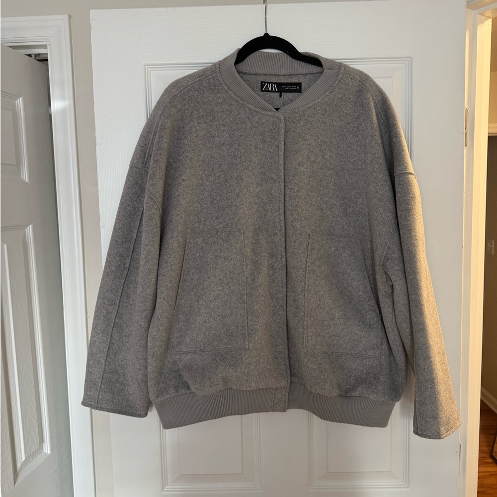 Zara oversized gray coat